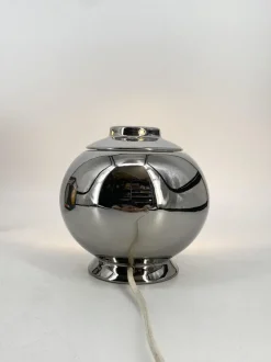 Clearance Pamono Platinum-Plated Version of the Valencia Table Lamp by Marcello Cuneo for Philips, in the Original Box, 1960s