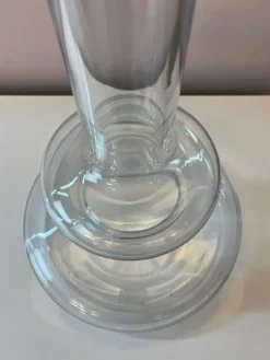 Pamono Plaza Table Lamp with Transparent Glass Base by Michael Bang for Holmegaard