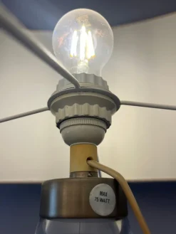 Pamono Plaza Table Lamp with Transparent Glass Base by Michael Bang for Holmegaard