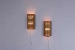 Clearance Pamono Plywood Wall Lamps from Ikea, 1990s, Set of 2