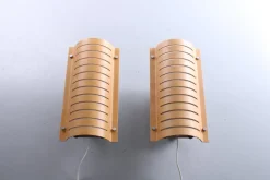Clearance Pamono Plywood Wall Lamps from Ikea, 1990s, Set of 2