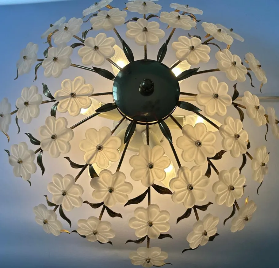 Sale Pamono Poetic Murano Ceiling Light, 1980s