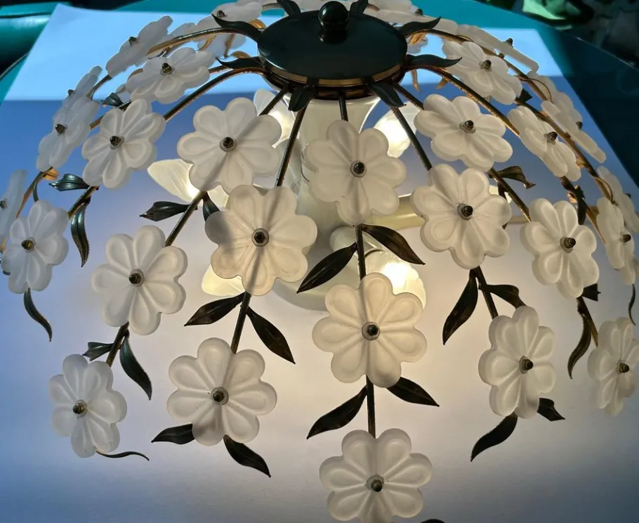 Sale Pamono Poetic Murano Ceiling Light, 1980s