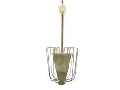 New Pamono Polegoso Murano Glass Pendant from Barovier, Italy, 1940s