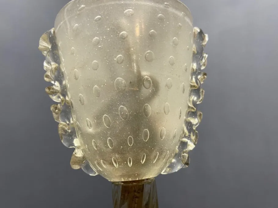 New Pamono Polegoso Murano Glass Pendant from Barovier, Italy, 1940s