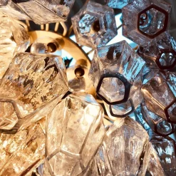 Hot Pamono Poliedri Ceiling Lamps by Carlo Scarpa for Venini, 1950s, Set of 2