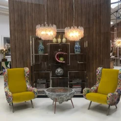 Hot Pamono Poliedri Ceiling Lamps by Carlo Scarpa for Venini, 1950s, Set of 2