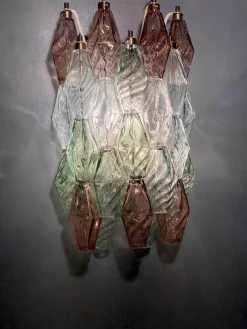 Hot Pamono Poliedri Wall Lights by Carlo Scarpa for Venini, 1980, Set of 2