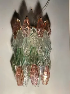 Hot Pamono Poliedri Wall Lights by Carlo Scarpa for Venini, 1980, Set of 2