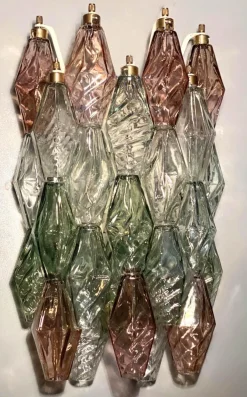 Hot Pamono Poliedri Wall Lights by Carlo Scarpa for Venini, 1980, Set of 2