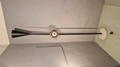 Best Pamono Polifemo Floor Lamp in Lacquered Metal with Marble by Angelo Lelii for Arredoluce, 1956