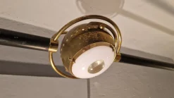 Best Pamono Polifemo Floor Lamp in Lacquered Metal with Marble by Angelo Lelii for Arredoluce, 1956