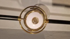 Best Pamono Polifemo Floor Lamp in Lacquered Metal with Marble by Angelo Lelii for Arredoluce, 1956