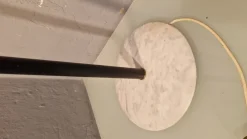 Best Pamono Polifemo Floor Lamp in Lacquered Metal with Marble by Angelo Lelii for Arredoluce, 1956