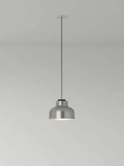 Hot Pamono Polished Aluminum M64 Pendant Lamp by Miguel Mila