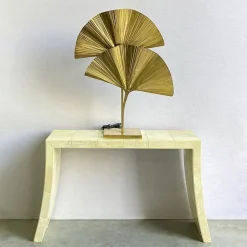 Clearance Pamono Polished Brass Table Lamp, 1980s