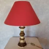 Hot Pamono Polychrome Wooden Table Lamp, 1940s