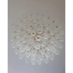 Sale Pamono Polyhedron Murano Glass in Opalino Color by Simoeng for Simoeng