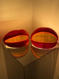 Hot Pamono Pop Art Flabb Lips Lamps from Ikea, Sweden, 2003, Set of 2