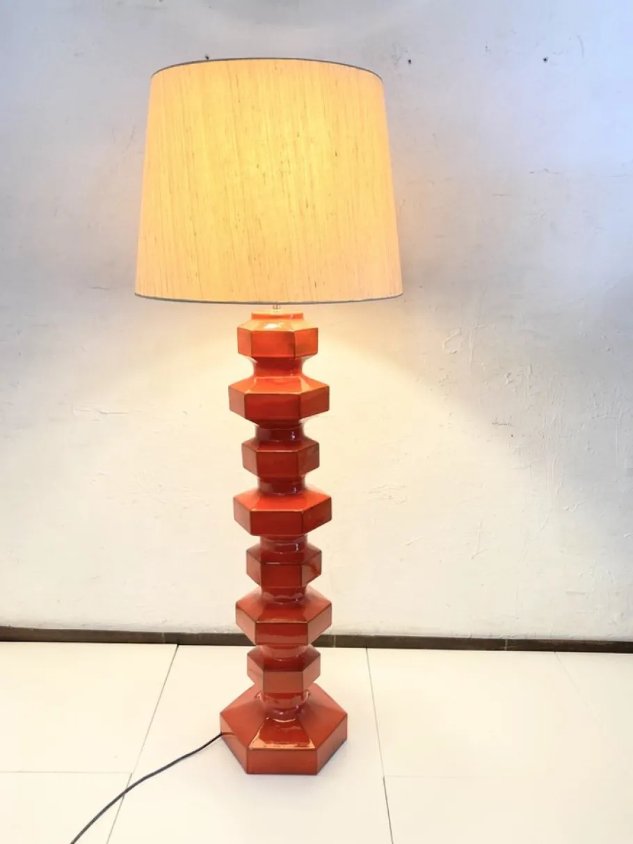 Outlet Pamono Pop Art Space Age Ceramic Floor Lamp, 1970s