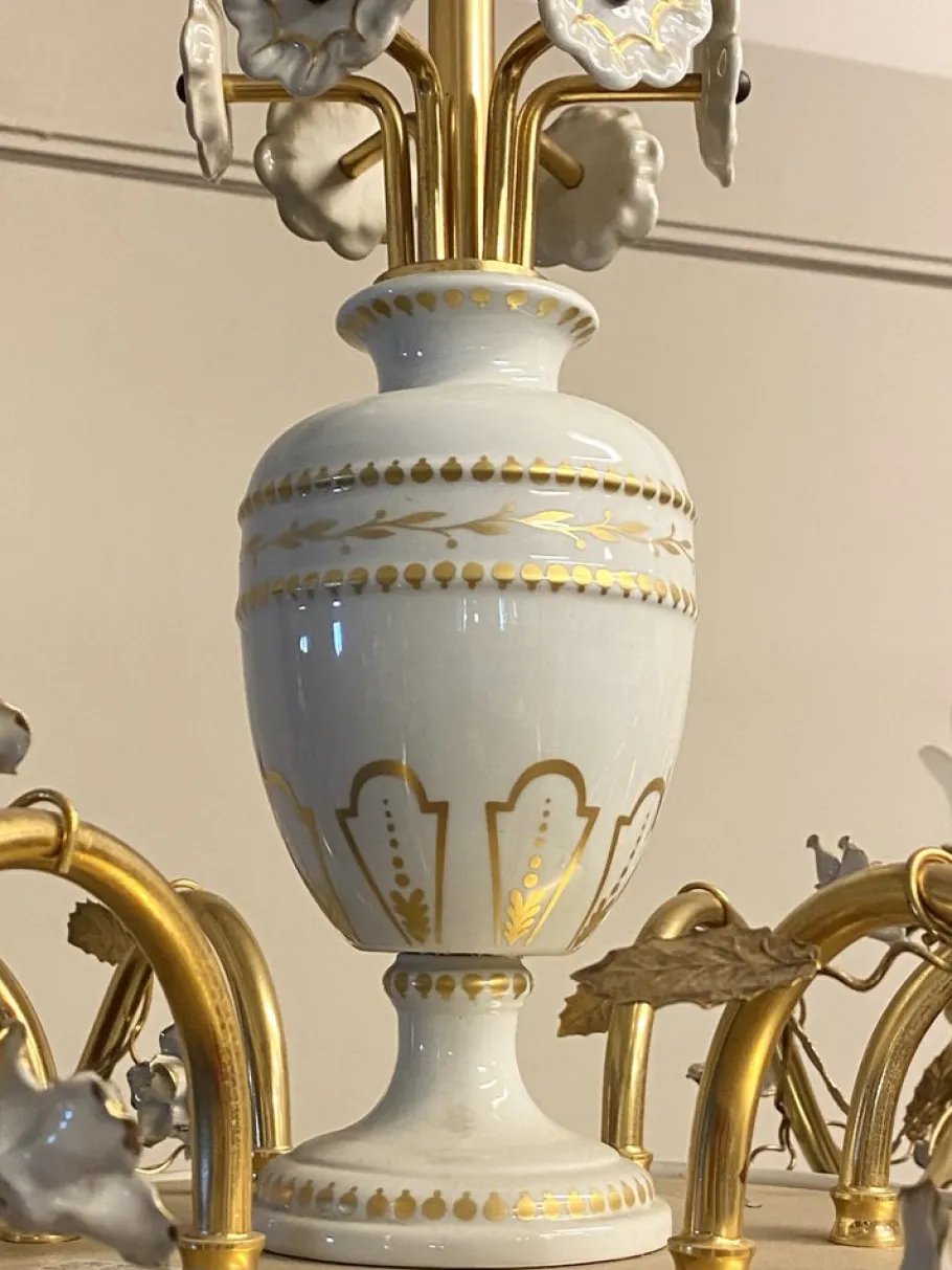 Sale Pamono Porcelain Chandeliers by Giulia Mangani, 2000, Set of 2