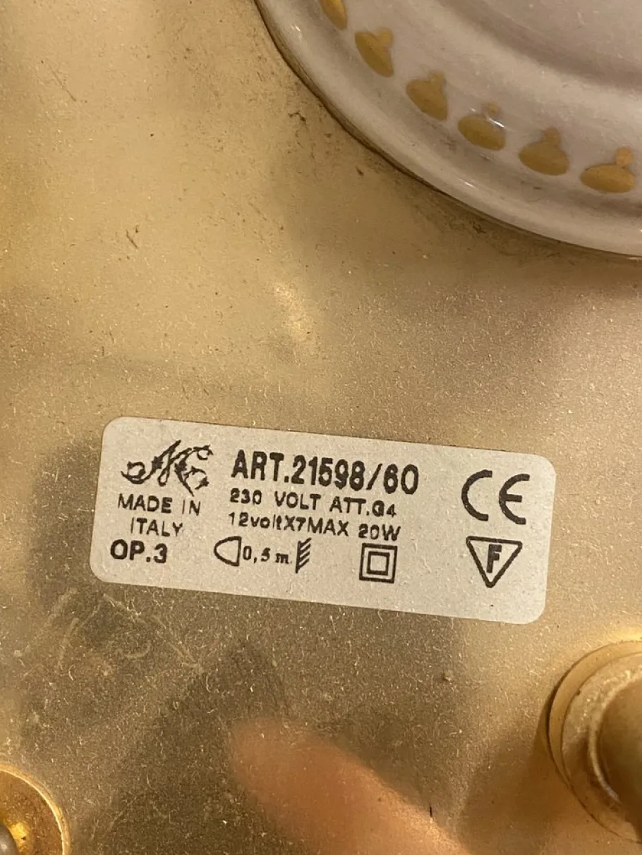 Sale Pamono Porcelain Chandeliers by Giulia Mangani, 2000, Set of 2