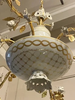 Sale Pamono Porcelain Chandeliers by Giulia Mangani, 2000, Set of 2