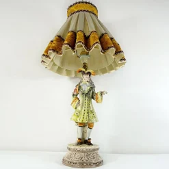 Sale Pamono Porcelain Table Lamp from Bassano, 1960s