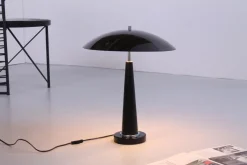 Clearance Pamono Postmodern Black UFO Table Light by Hala, 1980s