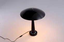 Clearance Pamono Postmodern Black UFO Table Light by Hala, 1980s