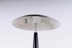 Clearance Pamono Postmodern Black UFO Table Light by Hala, 1980s