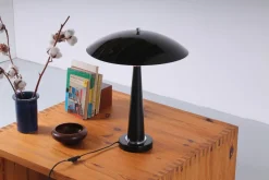 Clearance Pamono Postmodern Black UFO Table Light by Hala, 1980s