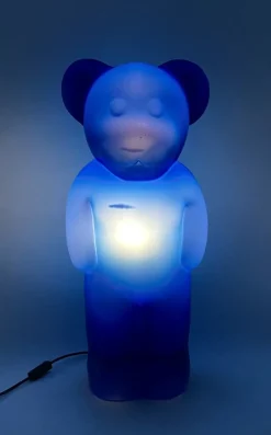 Sale Pamono Postmodern Blue Bear Lamp by Heinz Klein for Elmar Flötotto, Germany, 1990s