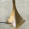 Outlet Pamono Postmodern Design Brass Fluted Torchiere Floor Lamp by Relco, Italy, 1980s