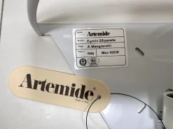 New Pamono Postmodern Egisto 28 Parete Wall Lamps by Angelo Mangiarotti for Artemide, Italy, 1980s, Set of 2