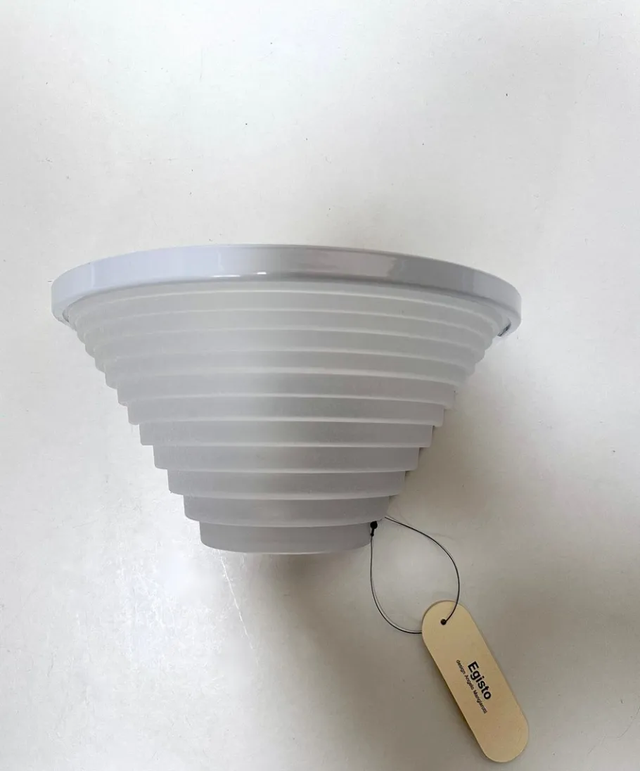 New Pamono Postmodern Egisto 28 Parete Wall Lamps by Angelo Mangiarotti for Artemide, Italy, 1980s, Set of 2