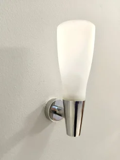 Clearance Pamono Postmodern Etched Glass Sconce No. 1537 by Pietro Chiesa for Fontana Arte, Italy, 1970s