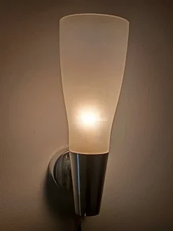 Clearance Pamono Postmodern Etched Glass Sconce No. 1537 by Pietro Chiesa for Fontana Arte, Italy, 1970s