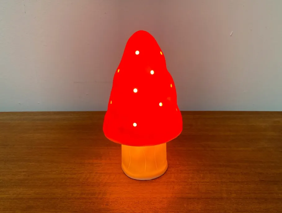 Best Pamono Postmodern German Plastic Mushroom Table Lamp from Heico