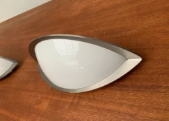 Hot Pamono Postmodern German Space Age Wall Lamps from Glashütte Limburg, Set of 2
