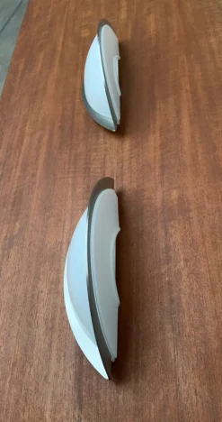 Hot Pamono Postmodern German Space Age Wall Lamps from Glashütte Limburg, Set of 2