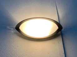 Hot Pamono Postmodern German Space Age Wall Lamps from Glashütte Limburg, Set of 2