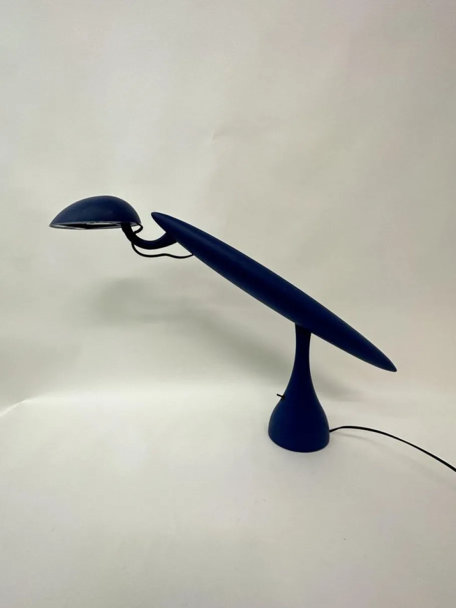 Discount Pamono Postmodern Heron Blue Lamp by Isao Hosoe for Luxo, 1980s