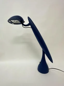 Discount Pamono Postmodern Heron Blue Lamp by Isao Hosoe for Luxo, 1980s
