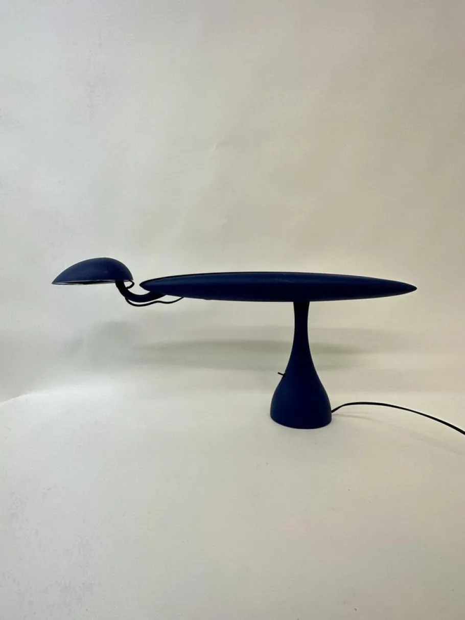 Discount Pamono Postmodern Heron Blue Lamp by Isao Hosoe for Luxo, 1980s