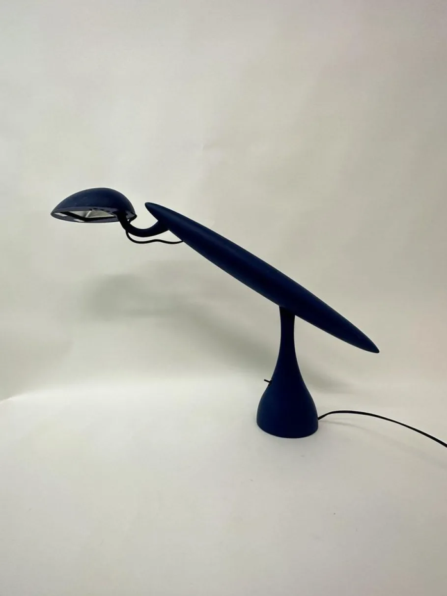 Discount Pamono Postmodern Heron Blue Lamp by Isao Hosoe for Luxo, 1980s