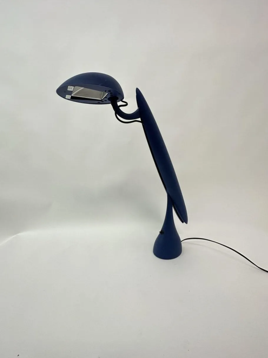 Discount Pamono Postmodern Heron Blue Lamp by Isao Hosoe for Luxo, 1980s