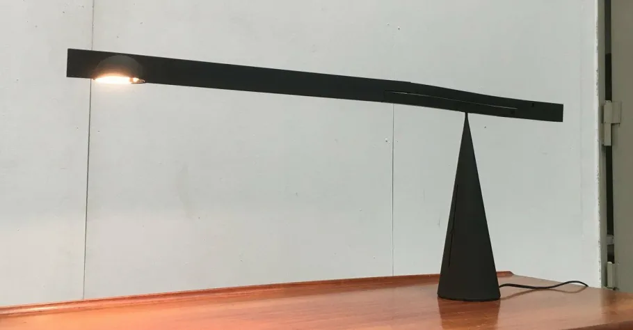 Pamono Postmodern Italian Model Tabla Table Lamp by Mario Barbaglia and Marco Colombo for Italiana Luce, 1980s