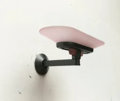 Clearance Pamono Postmodern Italian Pink Jill Sconces by Perry King, S. Miranda, G. Arnaldi for Arteluce, Set of 2