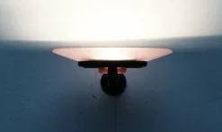 Clearance Pamono Postmodern Italian Pink Jill Sconces by Perry King, S. Miranda, G. Arnaldi for Arteluce, Set of 2